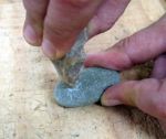 Fabrication d'une pendeloque en pierre