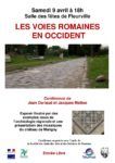affiche pour la conférence Voies romaines le 9/04/2022