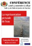 Affiche de la conférence SAAST du 13 novembre 2023 "La représentation picturale de l'eau"